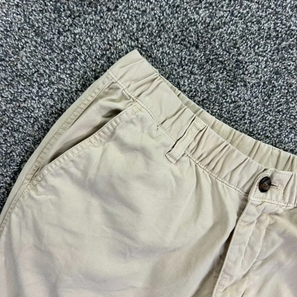 Bearbottom Clothing Elastic Waist Pant Men Large Tall 29x30 Khaki Stretch Hiking